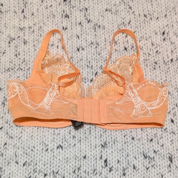 Understance apricot lace underwire bra, 32C - Picture 2 of 4